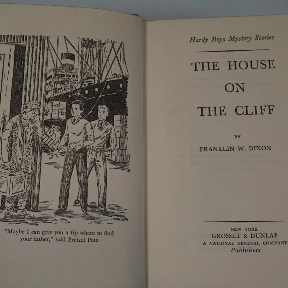 The Hardy Boys The House On The Cliff By Franklin Dixon Vintage 1959